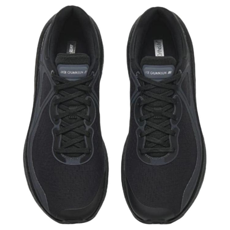 Anta Champion Honor 2 Running Shoes Men's Low Top Basic Black, Smoky Ink Gray Sneakers 112535536A-3