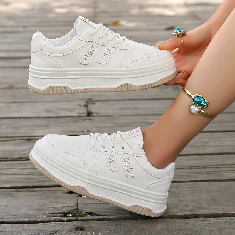 Fashion Hot selling Women's Thick Bottom Platform Sneakers Spring 2025 New Style Versatile Fashionable and beautiful Shoes Sole