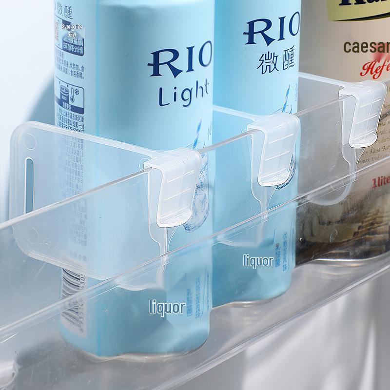 Adjustable Refrigerator Door Divider Clip - Plastic Partition for Storage and Organization