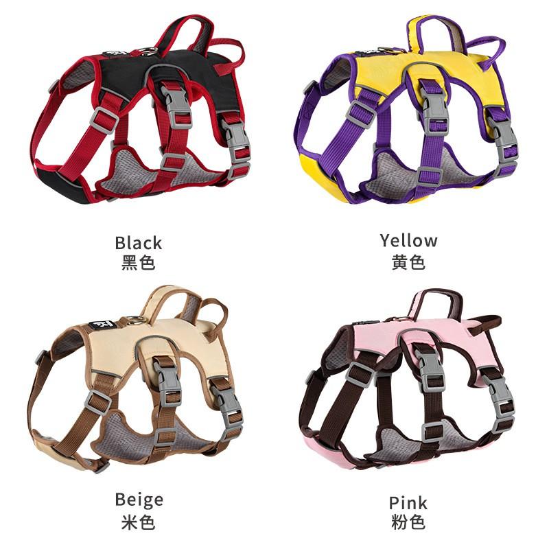 Adjustable Dog Harness Vest With Escape-Proof Design Oxford Fabric S M L Sizes Small Medium Large Dogs