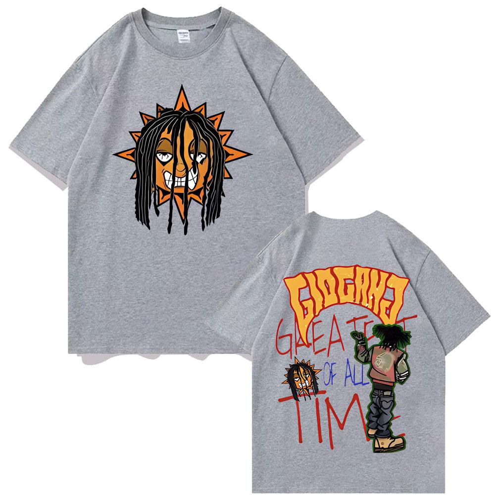 Rapper Chief Keef T-Shirt Unisex Damen Mode Hip Hop T-Shirt Oversized Kurzarm Unisex Lässig Reine Baumwolle T-Shirts Streetwear