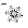 Black And White Brooch Snowflake Full Diamond Multifunctional Jewelry