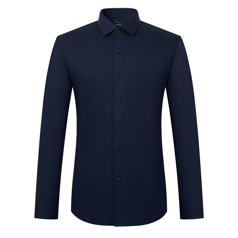 Мужская бесшовная вязаная рубашка с длинным рукавом CAMICISSIMA в стиле business casual 42