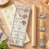 5 Pieces Wood and Stainless Steel Pasta Tool Set Wooden-Handled Board with