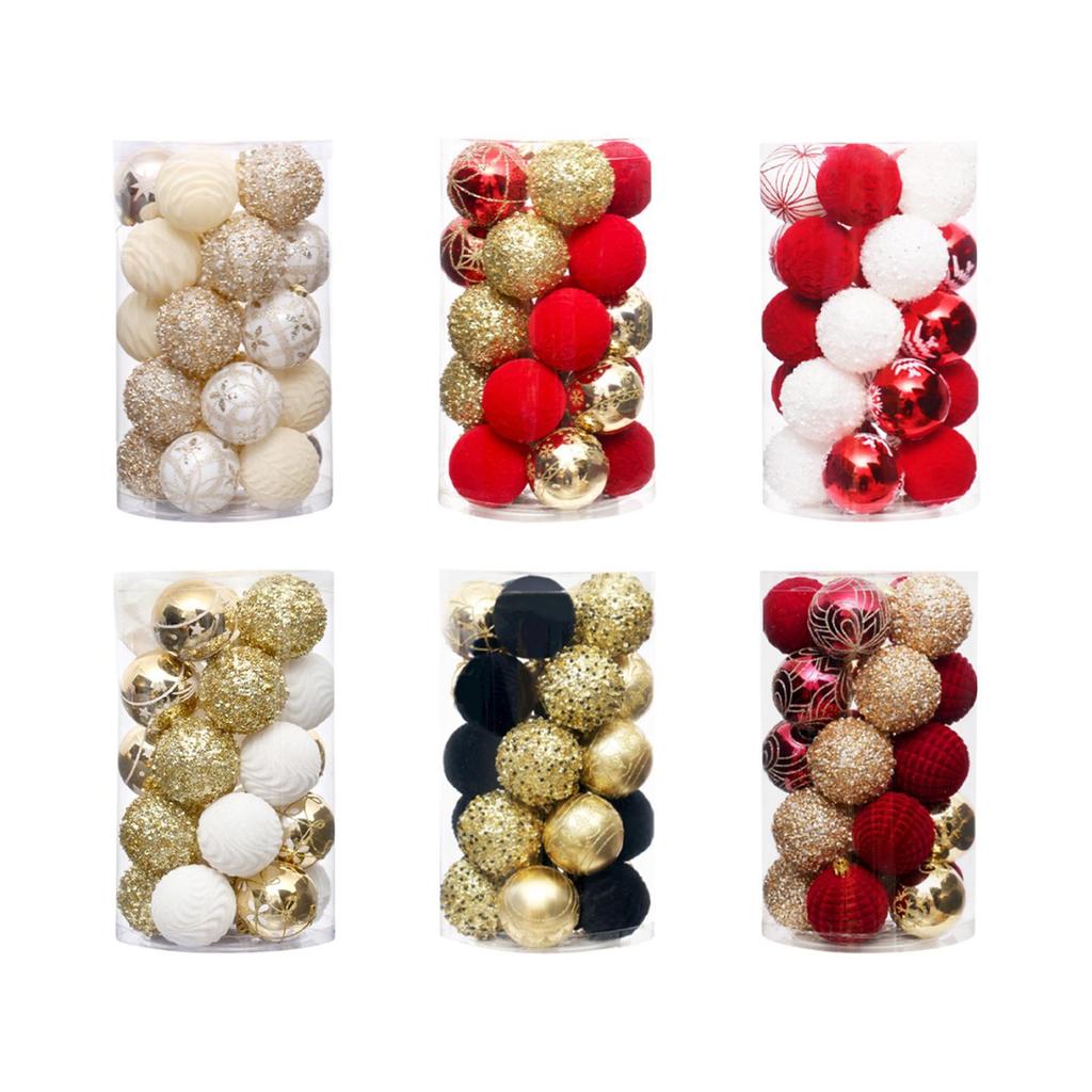 25x Christmas Balls Ornaments Hanging Decorations Walls Decorative Baubles