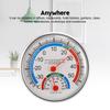 Mini Round Pointer Thermometer Hygrometer -30℃-50℃ Thermometer 20%-100% Hygrometer Indoor Office Humidity Monitor