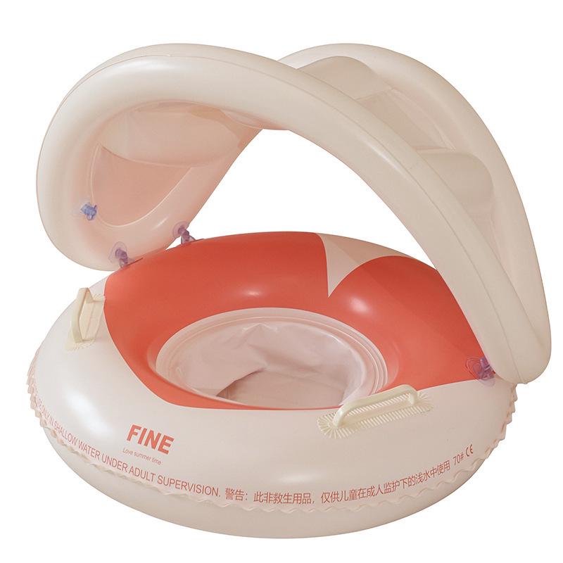 Children's Inflatable Little Rabbit Swim Ring with Double Airbag and Thickened Float Sleeves