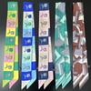 New Color Plaid Brand Design Twill Silk Scarf Luxury Scarf Women Foulard Skinny Bag Scarves Fashion Neckerchief Headband Hot