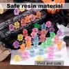 10Pcs Halloween Luminous Mini Resin Candles Glow In The Dark Halloween Candelabra Miniature Ghost Candle Decor For Halloween Par