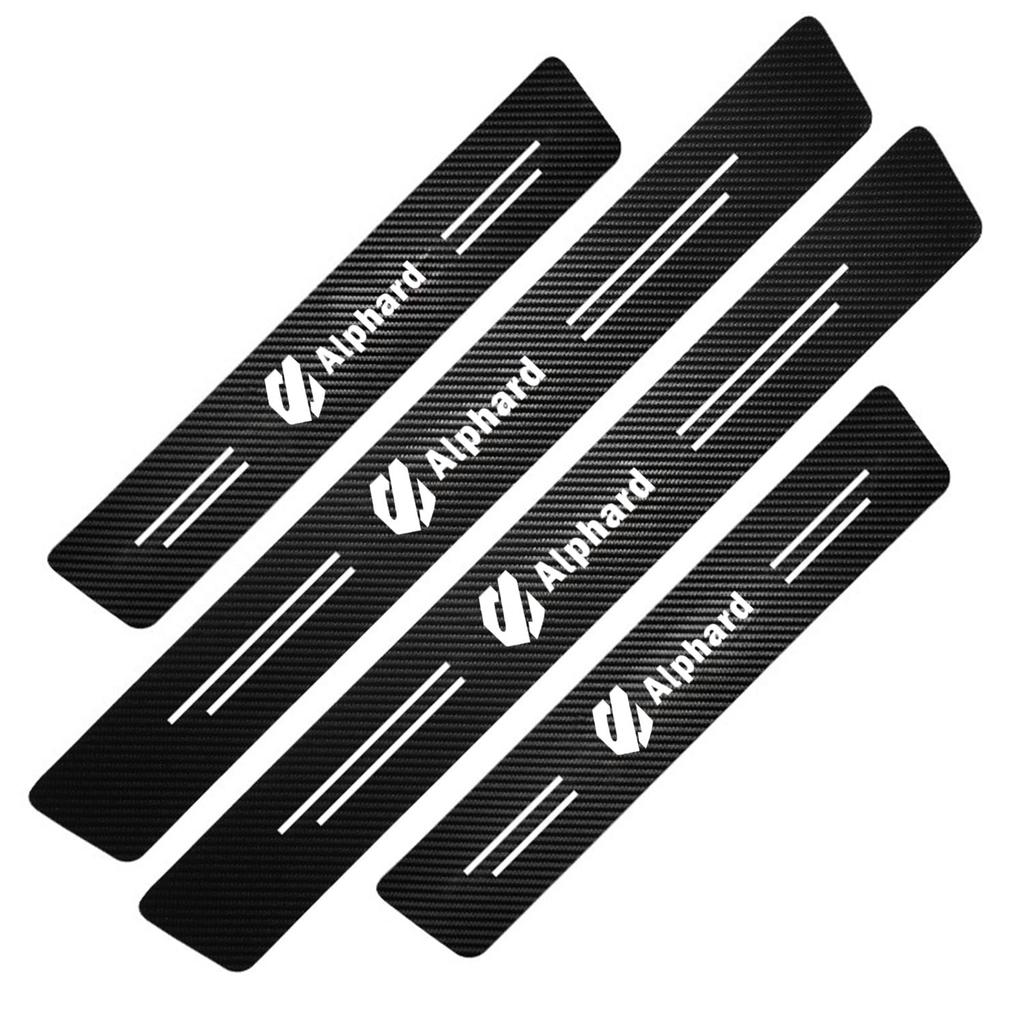 New ALPHARD Side Step Scuff Compatible with All Luxury Interior Gold Leaf Strong Easy Interior Silver Guards, Plates, Vehicles, Parts, Finish,