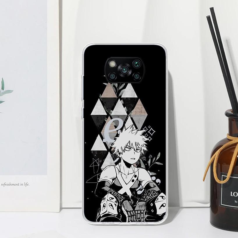 

My Hero Bakugou Katsuki Phone Case For Xiaomi Poco X7 X6 X5 M7 M8 Pro F7 Ultra Redmi 15C 15 13C 13 12C 12 10 10C 10A Art Fundas Xiaomi Poco M8 Pro
