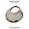 New Vinyl Empty Top Hat Vacation Travel Large Brim Sun Protection Ultraviolet Outdoor Sky Top Sun Hat