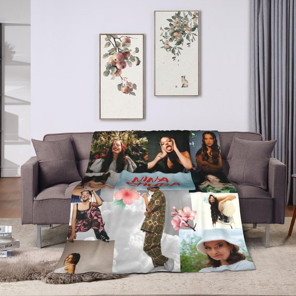 Warm Blanket Travel Office Nina Chuba 2025 Tour  Throw Blanket  Flannel Bedspread For Couch Chair Street Trend Sofa Bed Cover