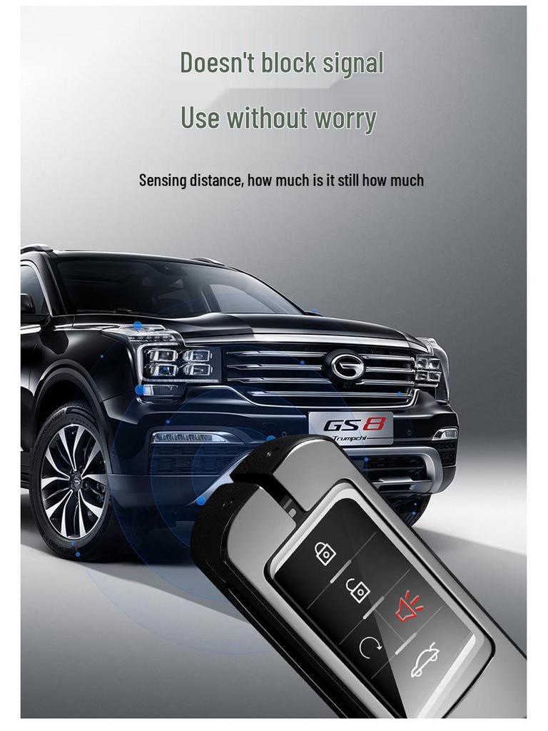 Premium Metal Key Cover for GAC Trumpchi GS4, GS3, GE3, GA6, GA3S, GM8