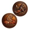Emotional Support Coin Inspirational Monkey Challenge Pocket Coin Double?Sided Collectible Token for Friends Family Motivation Keepsake