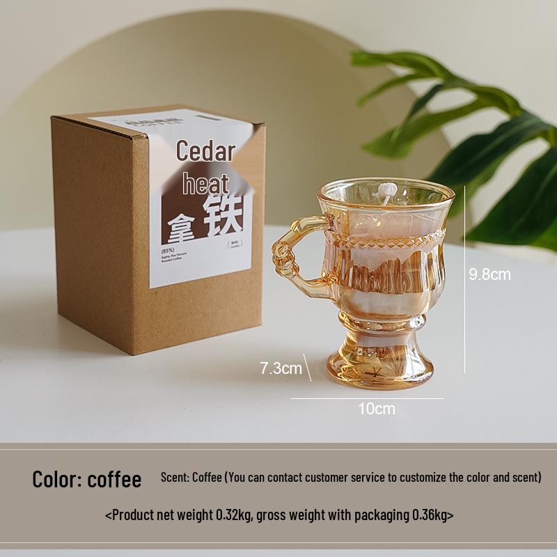 High-End Coffee Scented Candle Cup - Unique Fragrance Souvenir Gift