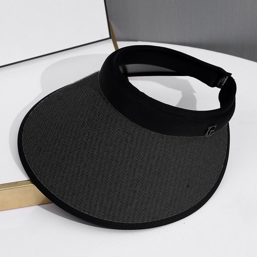 

Универсальный стиль Шляпа Соломенная Плетеная Простота Женская Солнцезащитная Шляпа-панама чёрный