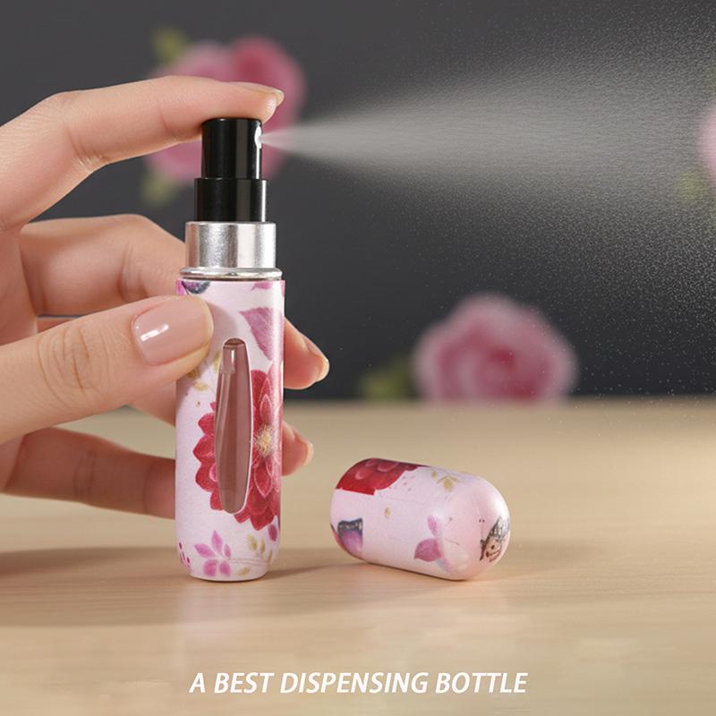 5ML Cute Butterfly Pattern Perfume Bottle Travel Size Spray Bottle with Direct Charging From The Bottom
