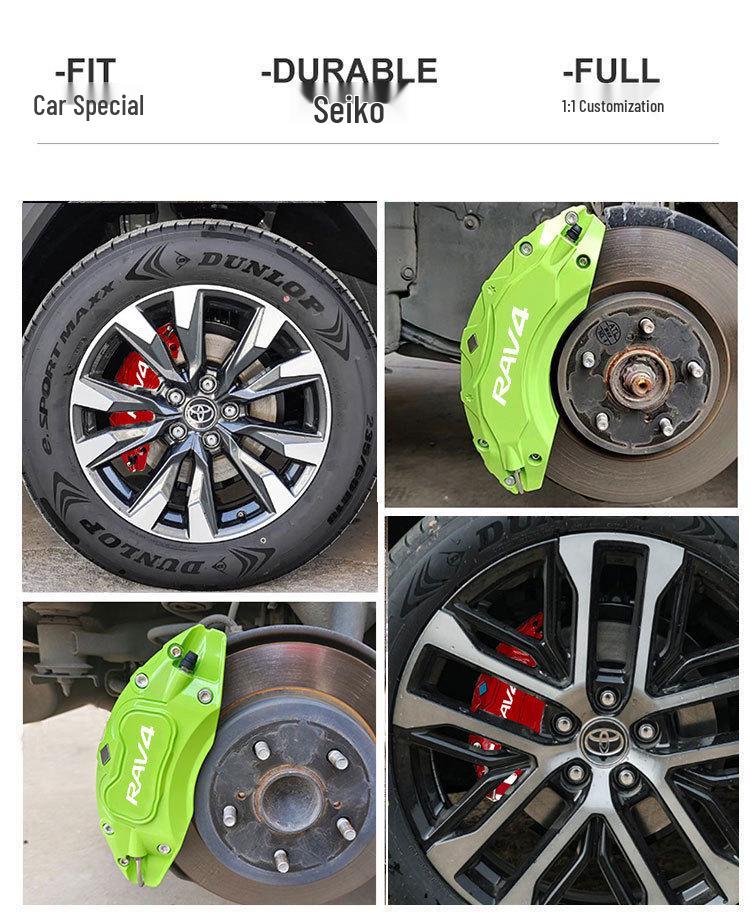 Brake Caliper Covers for Toyota RAV4: Aluminum Alloy Wheel Hub Color Modification