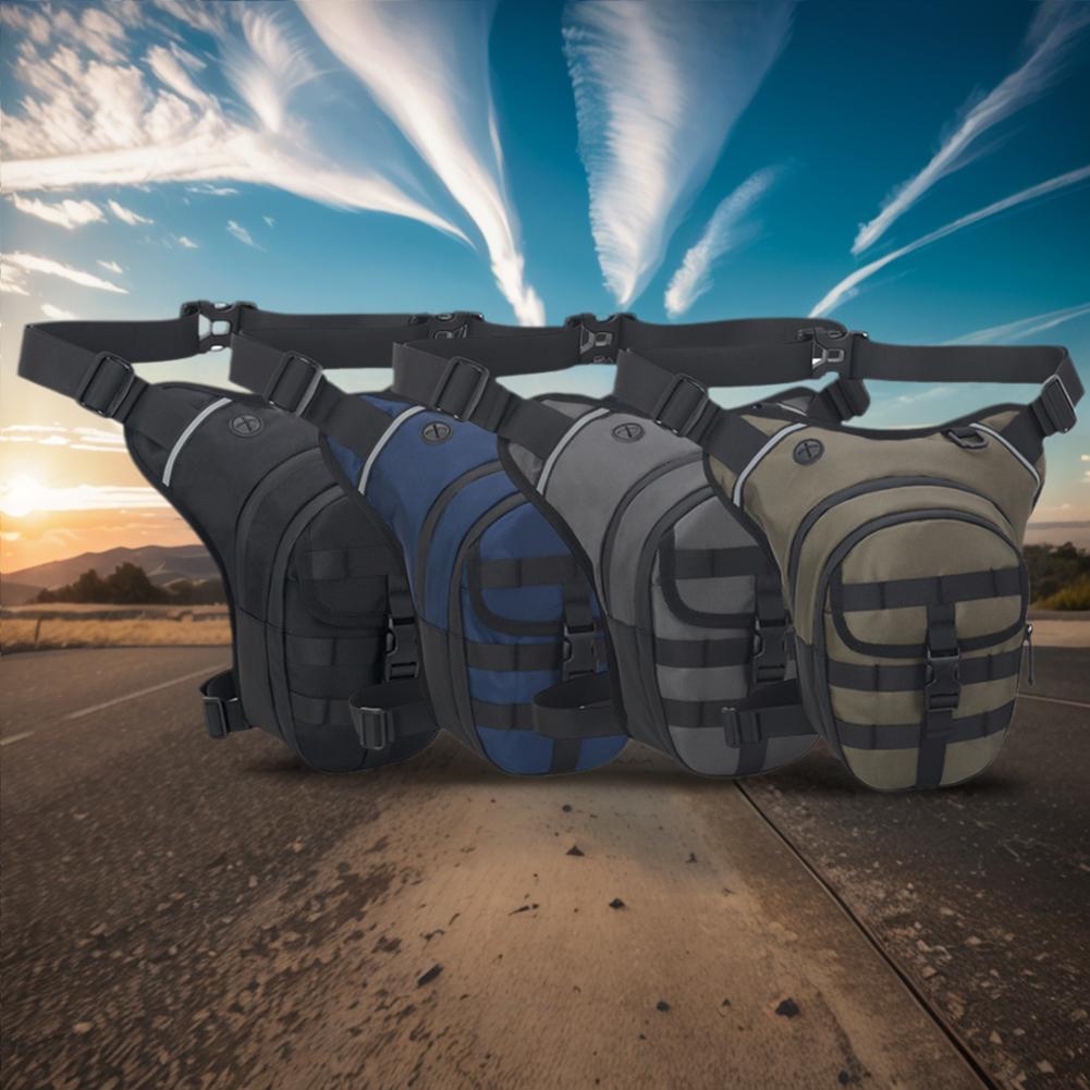 Wasserdichte Motorrad-Hüfttasche Motorrad-Fahr-Beintasche Herren Outdoor Oberschenkeltasche Atmungsaktive Moto-Tasche Große Kapazität Brusttasche