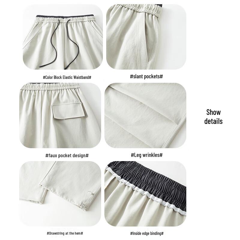 Women's High-Waisted Drawstring Cargo Pants