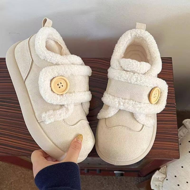 Retro Cotton Shoes, New Women's Shoes, Anti-slip Board Shoes, Warm Snow Boots
