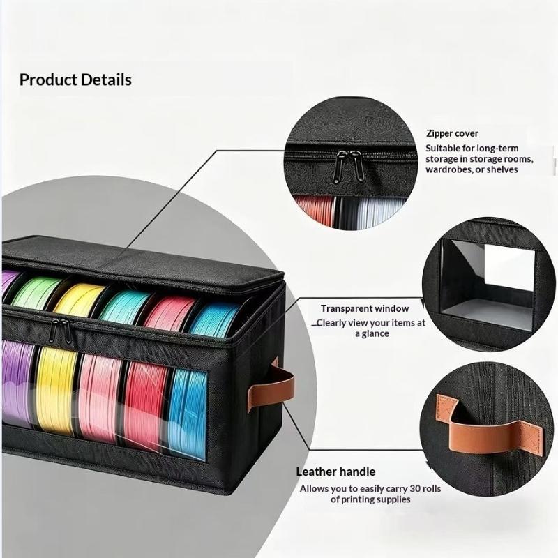 1Pc 3D Printer Filament Storage Bag Filament Storage Bag Cover 3D Printing Accessories Holder Rack For Home Office Workshop