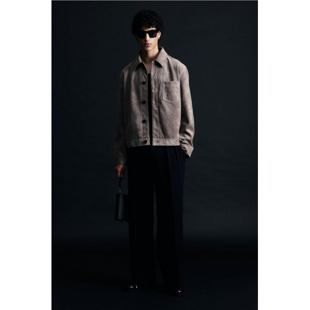 H M sliM Fit Jacket Grey