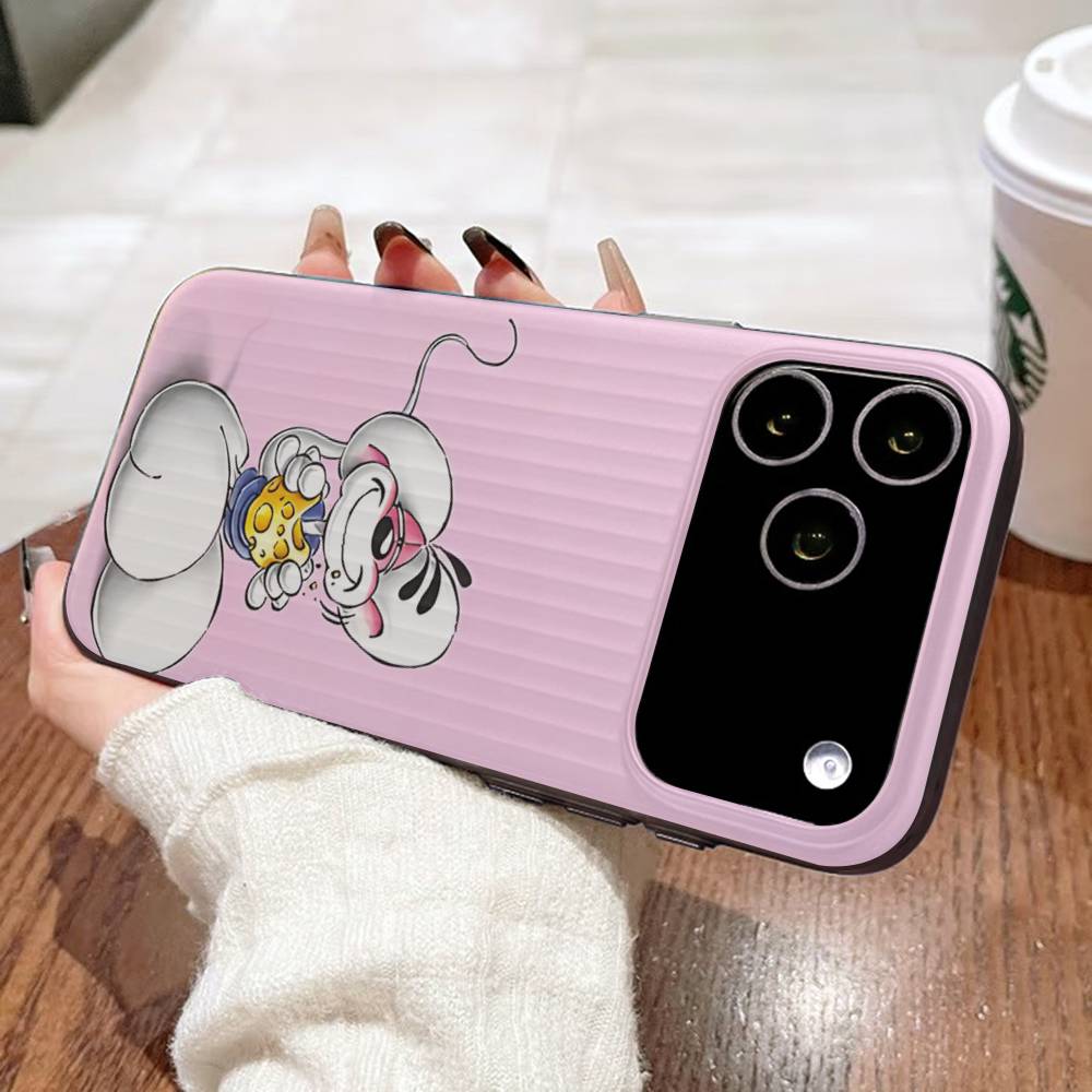 Cartoon D-Diddl For IPhone 17 16 15 11 12 13 14 Pro Max Plus Pro Corrugated Translucent Back Phone Cover