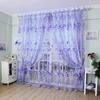 Printed Drape Curtain 100X200CM Sheer Curtains Fashion Tulip Window Screen  For Living Room