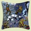 NNinja Turtles Pillow Covers Cartoon Sofa Decorative Home Doublesided Printing Short Plush Cute Cushion Cover