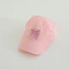 Children's Baseball Cap Butterfly Embroidery Summer Empty Top Sun Protection Hat Quick-drying Adjustable Thin High Ponytail Cap
