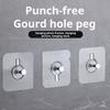 10Pcs Drill Free Adhesive Hooks Strong Load-bearing Waterproof Easy To Install Picture