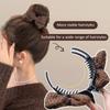 Simple Fabric Bowknot Hair Clip Sweet Temperamental Updo Hairpin Hair Claw Clip Headwear Hair Clip Hair Accessory for Women