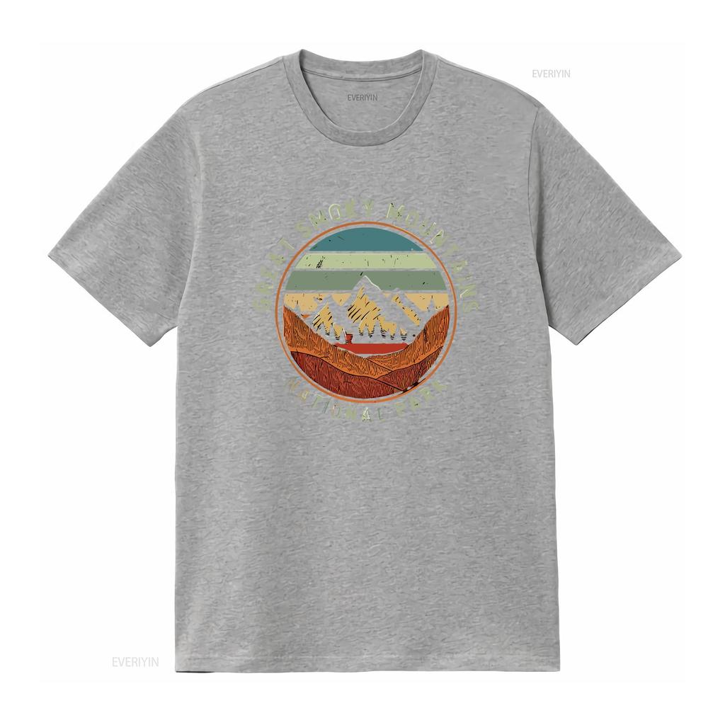 Mens Nature Great Smokey Mountains National Park Vacation T Shirt White X Large vintage Washed Versatile Stylish Breathable