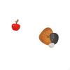 Ceramic Fruit Sculpture And Modern Decorative Wall Clock Ornament for Home Cafe Study Room Bedroom
