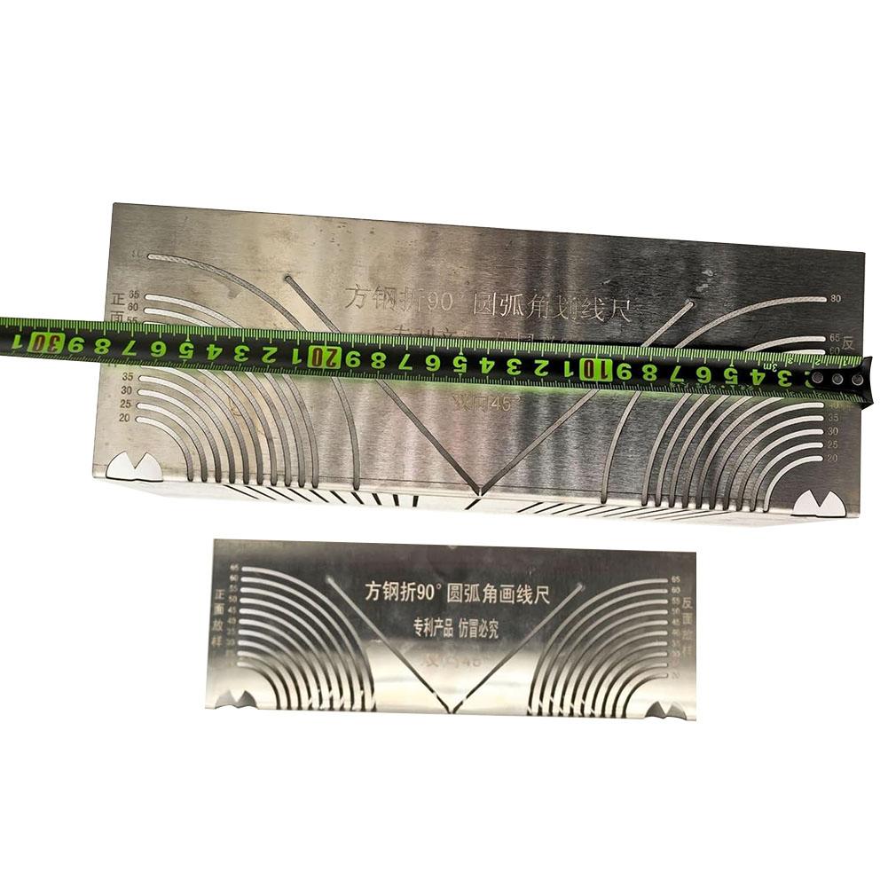 90° Angle & Arc Marking Tool Pipe Cutting Guide Precision Steel Pipe Bend Marking ToolLine Drawing Tool for Welding Metalworking