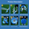 Portable Soccer Goal, Collapsible Pop-Up Training Net, Soccer Goal for Backyard and Indoor/Outdoor Use, Carrying Bag Included