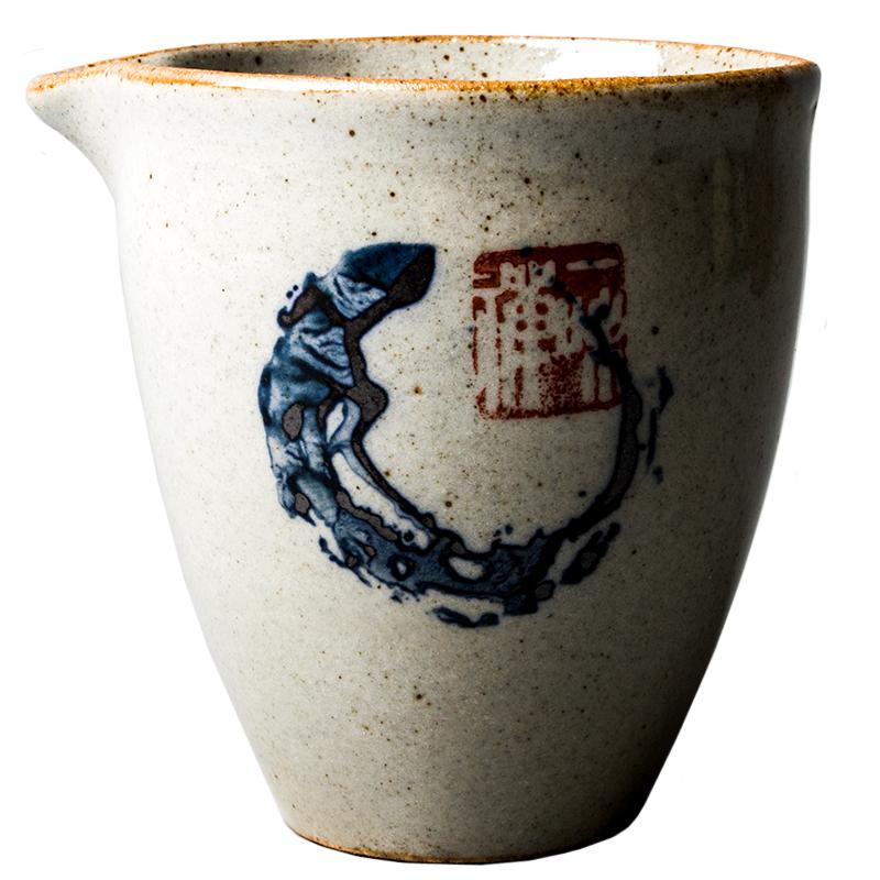 

Расписанная вручную керамика Zen Fair Cup Китайские синие чайные кружки Kung Fu Vintage Tea Cup Sea Round Cycle Tea Cup Teaware Tea Ceremony Utensil 200ml