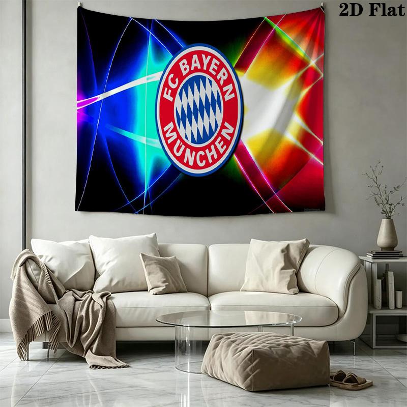 FC Bayern Munich Wall Tapestry Aesthetic Wall Hanging Printed Fabric Blanket Decorative Tapestries for Bedroom Living Room Home Decor