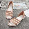 Women's Flat Beach Sandals Slip On Summer,Summer Vacation Women's Casual Flat Slides Perfect Beach & Pool Footwear Summer Travel