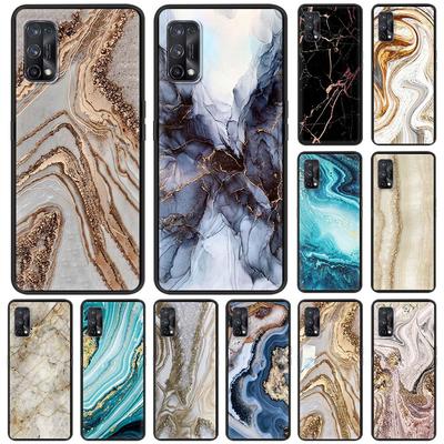 Soft Silicone Case for Realme C3 6 7 Pro 5 8 XT X50 GT C15 C11 C25 V13 5G C21 Back Phone Cover TPU Shell Luxury Marble Pattern