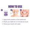 Oralhoe Purple Teeth Cleaning Powder Fresh Breath Tartar Calculus White Teeth Cleaning Scaling Powder Oral Care