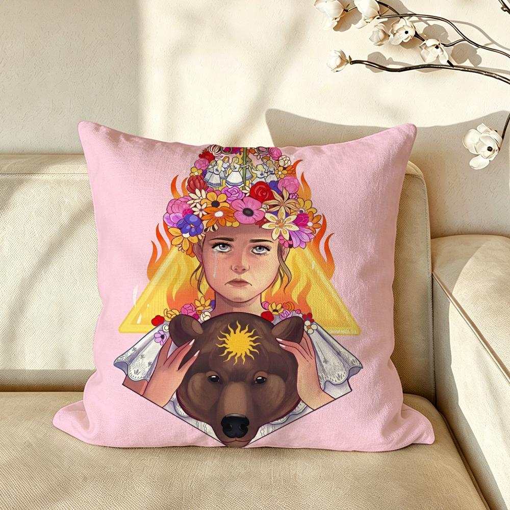 Art NNordic MMidsummer FFestival Cushion Cover Pillow Case Antidustmite Pillowcase Silky Short Plush Sofa Cushion Cover hot