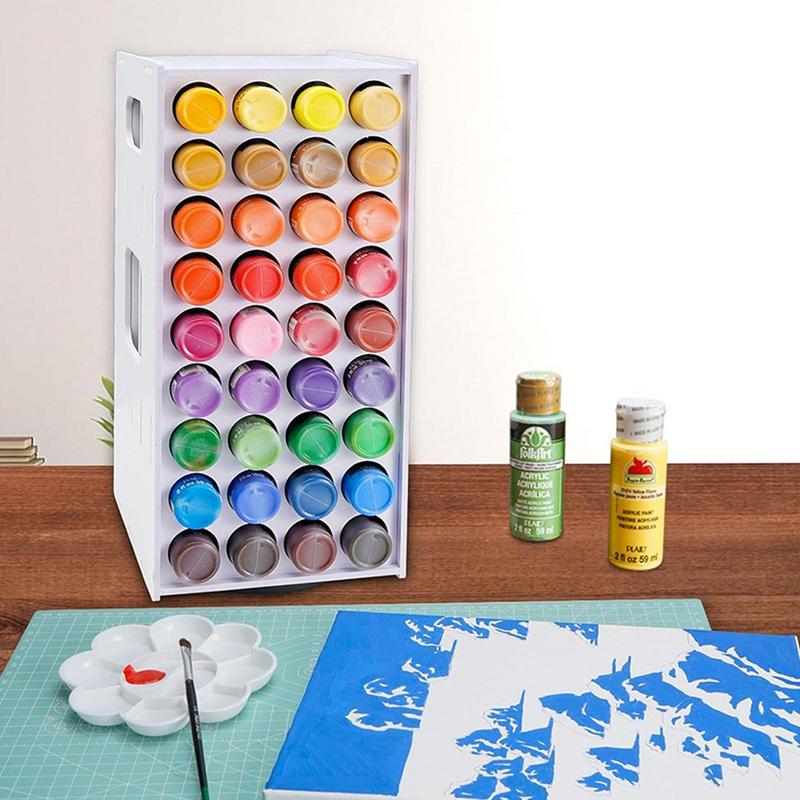 Organizzatore per Pittura a 72 Scomparti Rastrelliera Verticale Rotante a 360 Gradi Portapitture Multifunzionale Supporto per Pastelli a Olio Rossetti