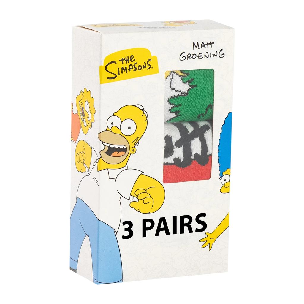 THE SIMPSONS Mens Homer Simpson Calf-Length Socks (Pack of 3)