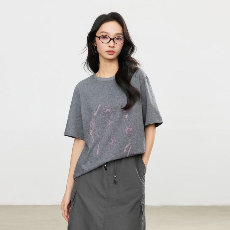 Elva  Island Summer Print Short Sleeve T-shirt M