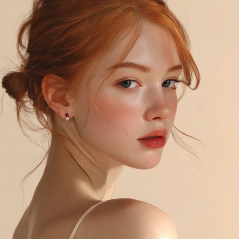 AUGUST ALICE Cerise Blanche Crystal & Pearl Earrings