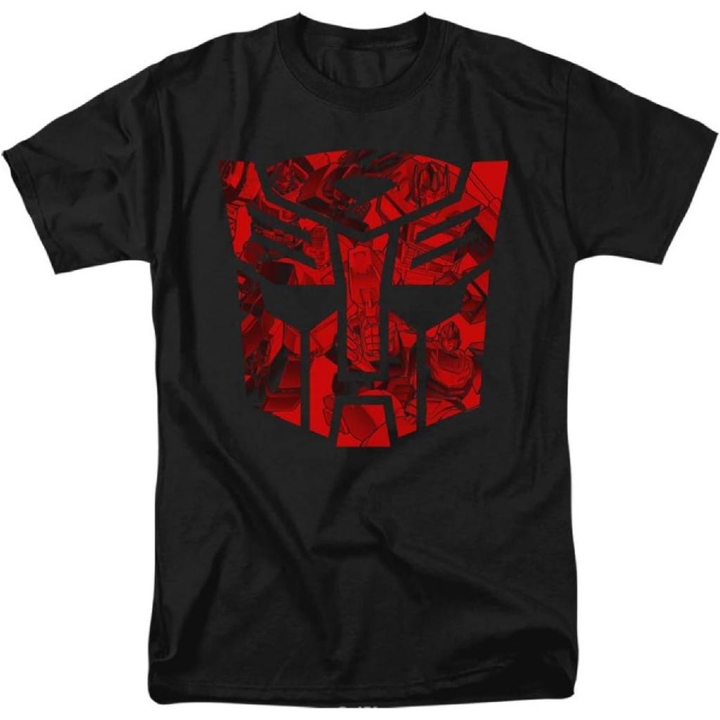 Transformers T-Shirt Bedruckt Autobot Logo Schwarzes T-Shirt