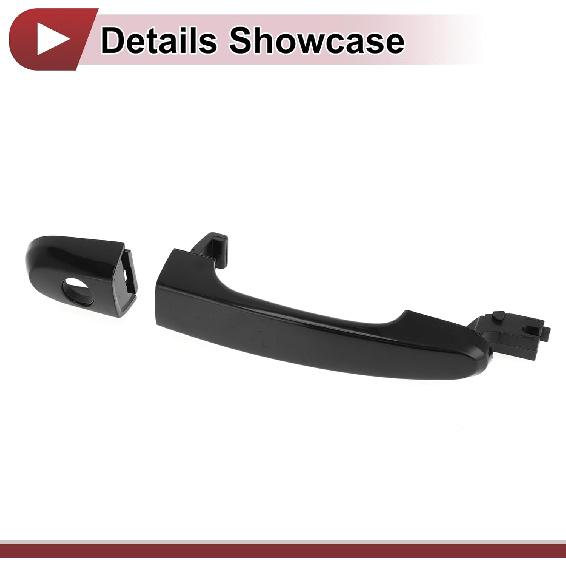 1 Pc Car Exterior Door Handles Grip for Hyundai for Kia Sportage 2005-2010 Front Left No.826511F000 Black ABS